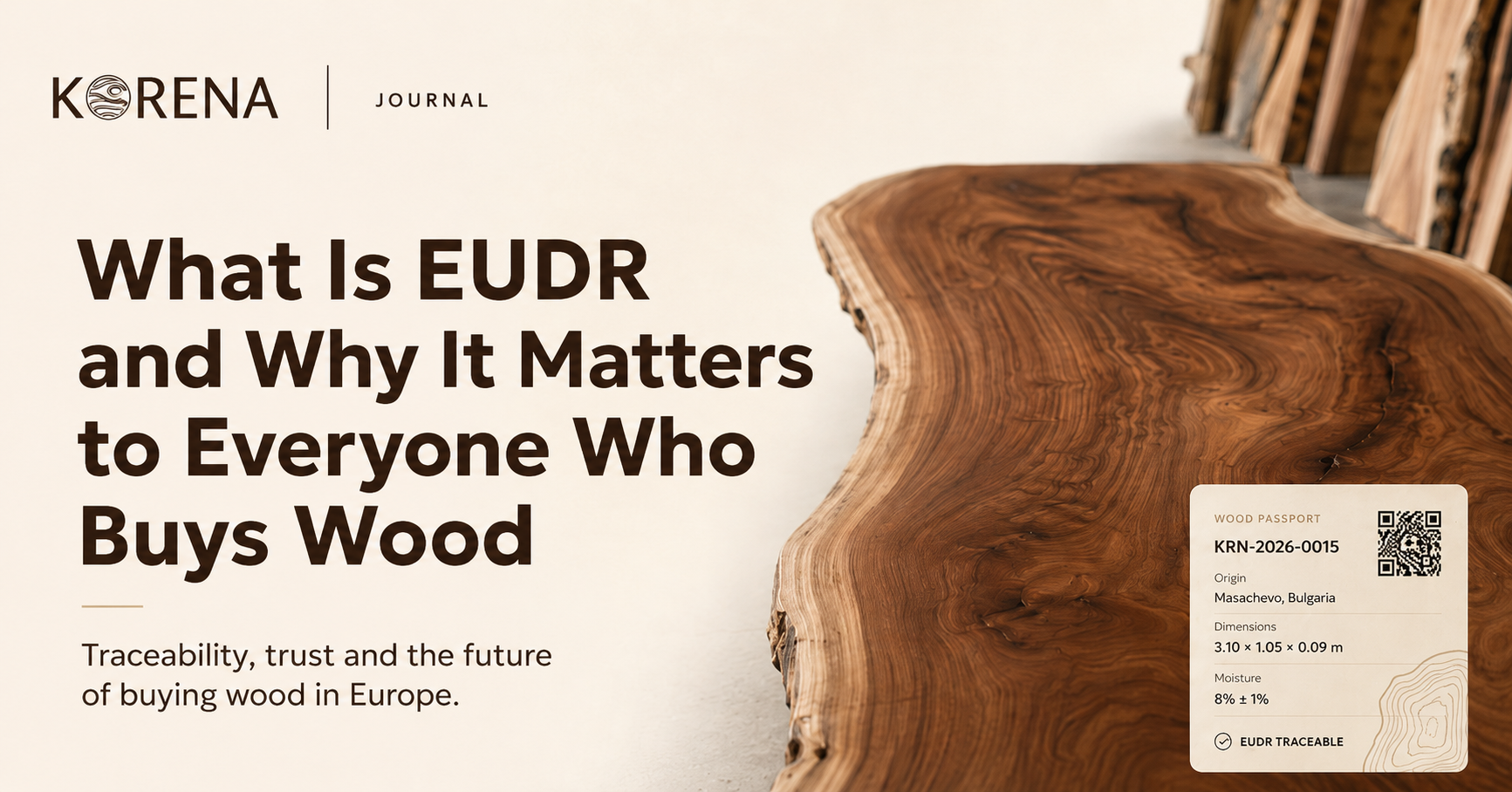 What Is EUDR? Why Wood Traceability Matters in Europe