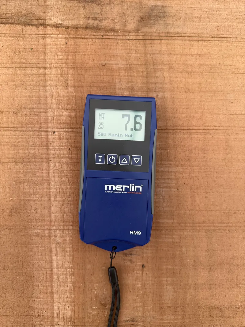 European Walnut — Moisture reading