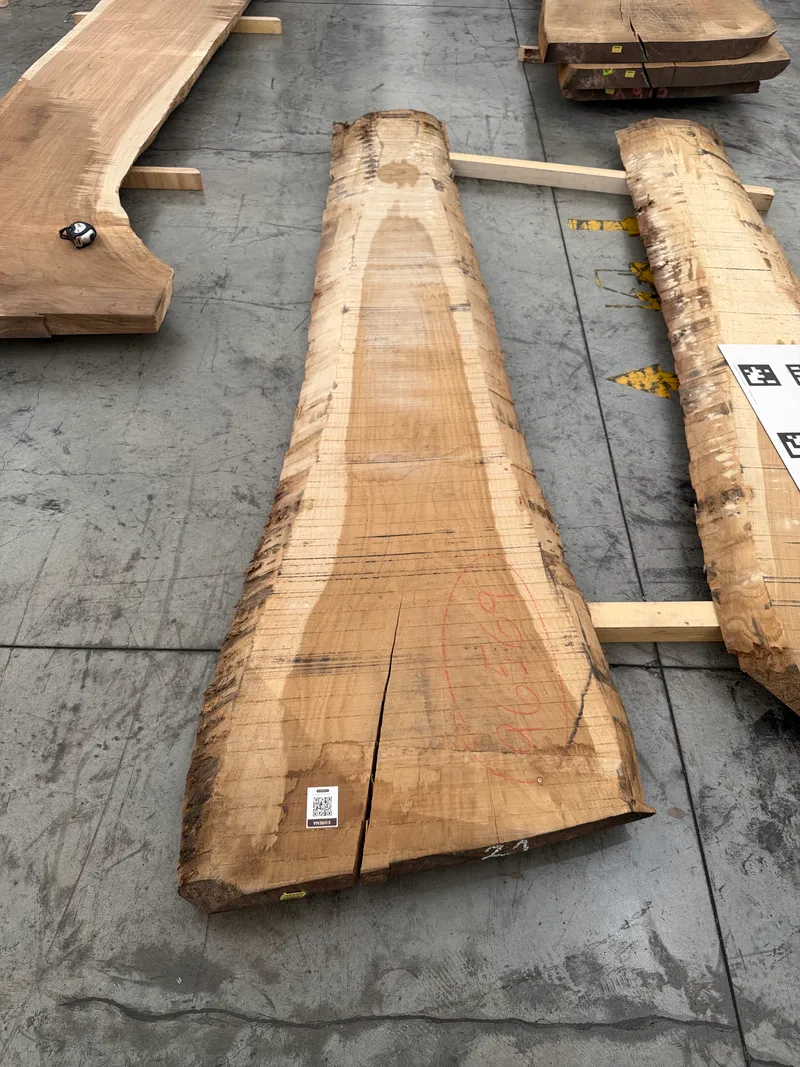 European Oak Dining Table Slab — 3.30 m, Straight Grain Character