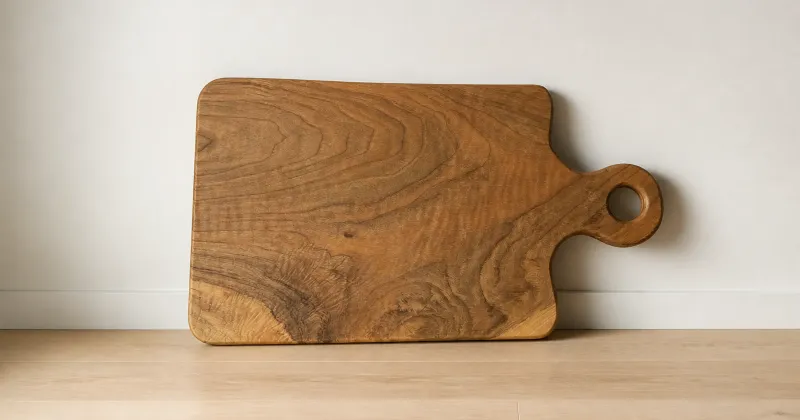 Solid Walnut Board, Single-Piece, Hand-Finished