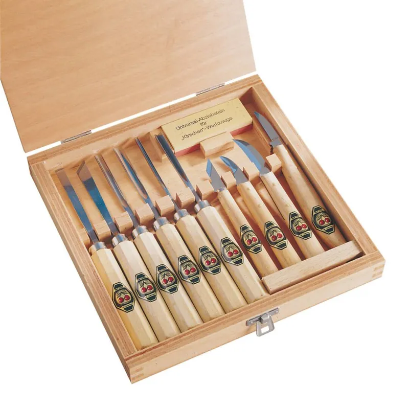 Kirschen Woodcarving Tool Set in Wooden Box