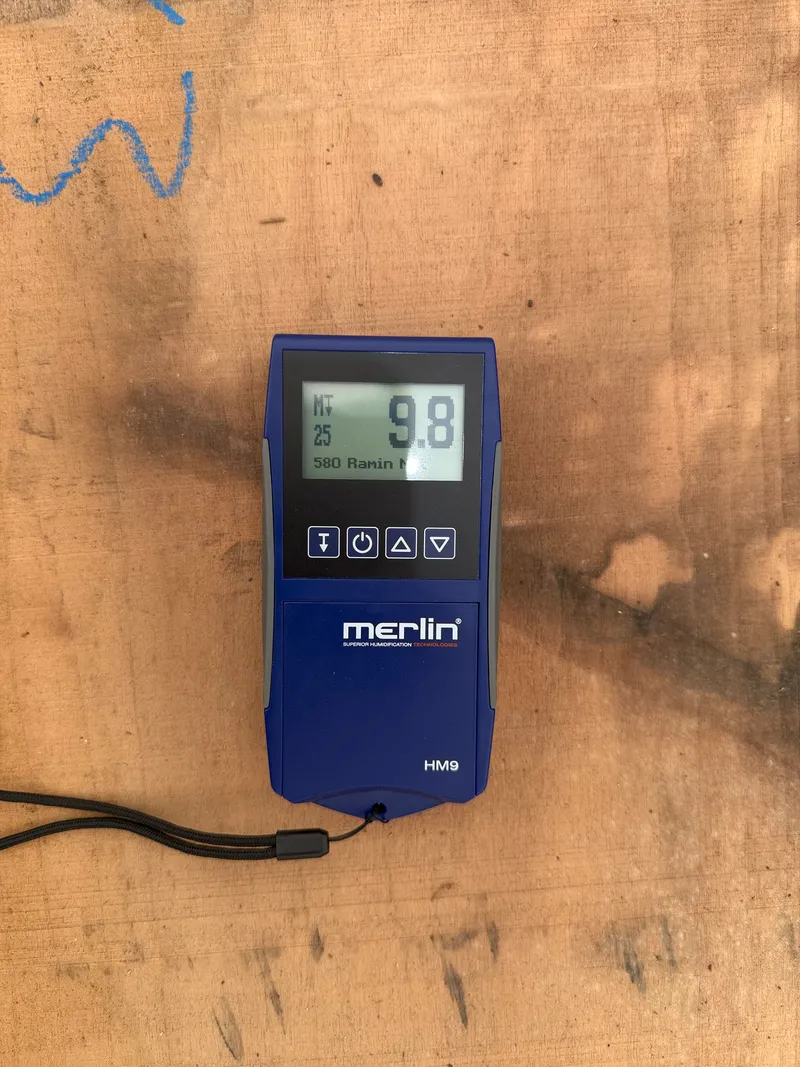 European Walnut — Moisture reading