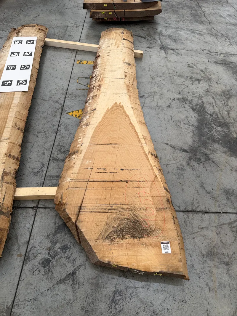 Dining Table Slab — 3.28 m, Straight-Booked European Oak